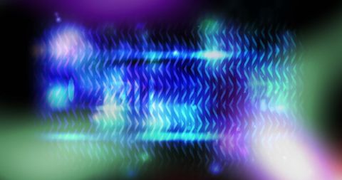Digital data flow with hypnotic firework motion