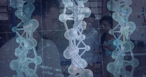 Futuristic Holographic Molecular Visualization in Lab Office