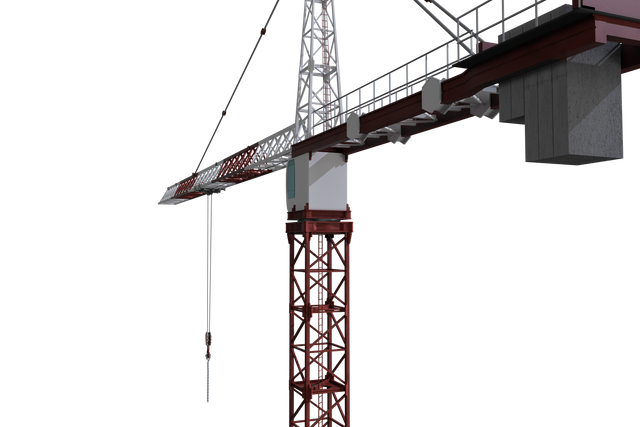 Transparent Studio View of Construction Crane - Download Free Stock Videos Pikwizard.com