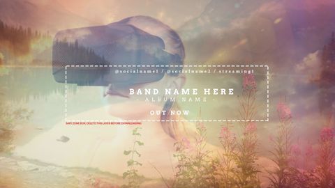 serene landscape with piano duet for music promotion - Download Free Stock Templates Pikwizard.com