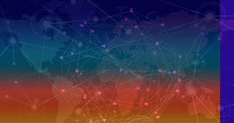 Global Networking Concept on Gradient Background - Download Free Stock Images Pikwizard.com