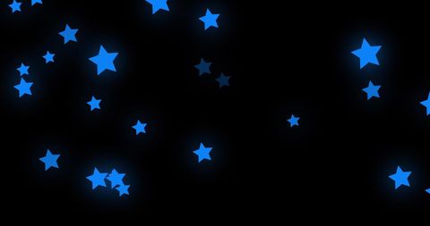 Glowing Blue Stars in Hypnotic Motion on Black Background - Download Free Stock Images Pikwizard.com