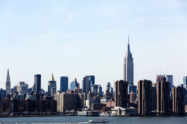 New York City Skyline with Skyscrapers and River during Daytime - Download Free Stock Photos Pikwizard.com
