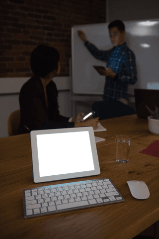 Transparent Screen in Business Meeting Room with Coworkers - Download Free Stock Videos Pikwizard.com