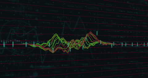 Futuristic Financial Data Analysis Display
