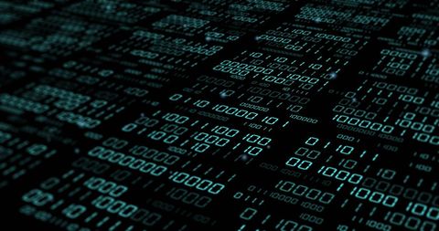 Binary Code Digital Grid for Data Processing Concept - Download Free Stock Images Pikwizard.com