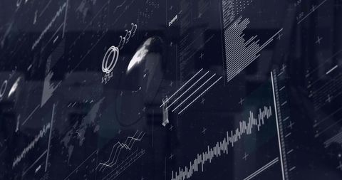 futuristic digital data trends over world map - Download Free Stock Images Pikwizard.com