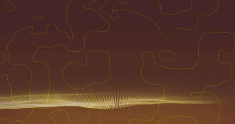 Abstract Light Trails on Brown Background