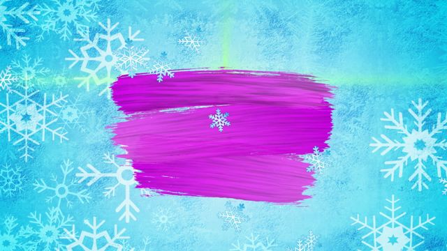 Vibrant illustration features looping snowflakes against an abstract purple and blue background. Perfect for Christmas and winter-themed projects, festive websites, holiday cards, digital decorations, and seasonal invitations.