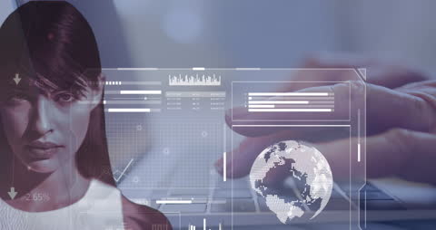 Digital Technology Integration with Data Visualization and Global Interface