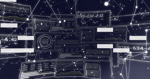 Futuristic Digital Financial Data Visualization