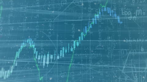 Abstract Data and Mathematical Equations Concept