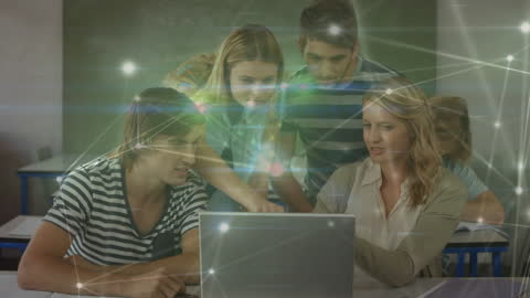 Students Engaging with Digital Network Concepts in Classroom