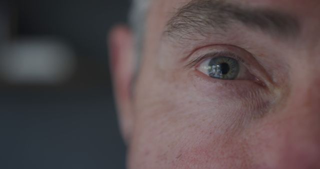 Close-Up of a Man's Eye with Reflection - Download Free Stock Images Pikwizard.com