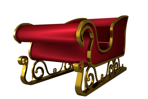 luxurious red and gold transparent santa sleigh - Download Free Stock Videos Pikwizard.com