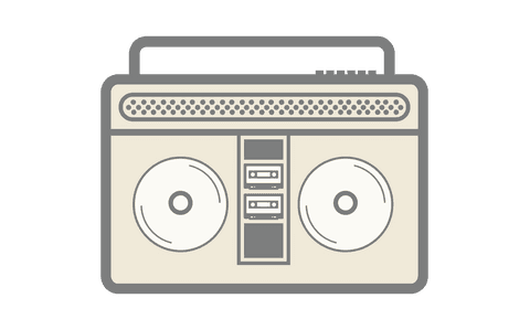 vintage radio illustration on transparent background - Download Free Stock Videos Pikwizard.com