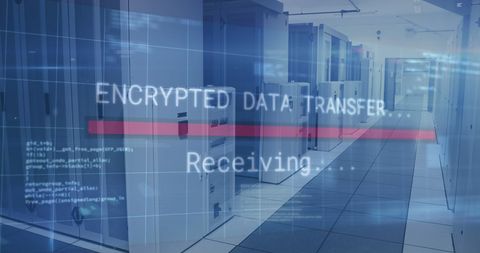 Encrypted Data Transfer in Data Center Using Digital Technology - Download Free Stock Images Pikwizard.com