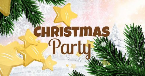 Festive christmas party invitation background