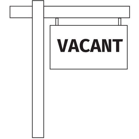 Transparent Vacant Sign Illustrating Communication