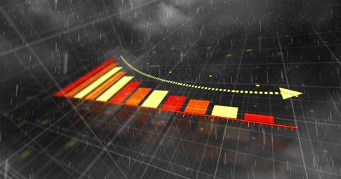 Dynamic Data Representation with Digital Rain Effect Visualization - Download Free Stock Images Pikwizard.com