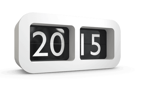 2015 retro digital display in white frame on transparent background - Download Free Stock Videos Pikwizard.com