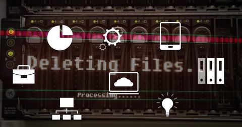 Digital data management over server visuals
