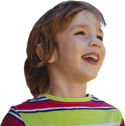 smiling child outdoors in vibrant striped shirt transparent background - Download Free Stock Videos Pikwizard.com