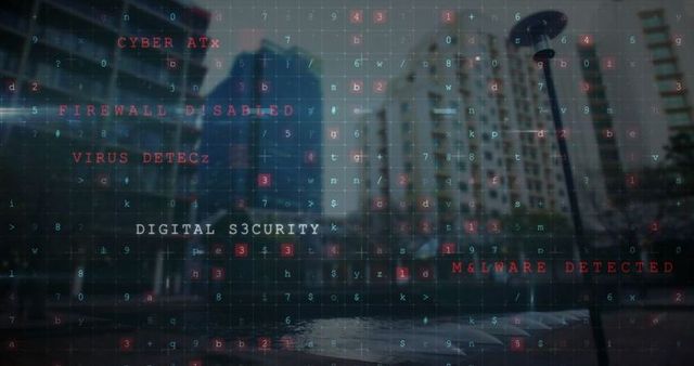 Cybersecurity Alerts Over Urban Waterfront with CCTV Surveillance