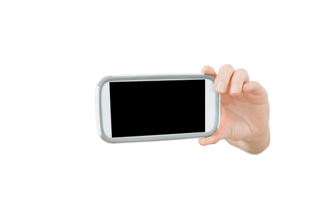 hand gripping smartphone displayed on transparent background - Download Free Stock Videos Pikwizard.com