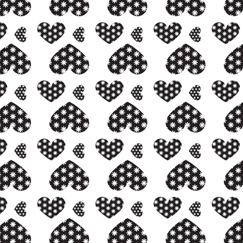 seamless black heart pattern on transparent background - Download Free Stock Videos Pikwizard.com
