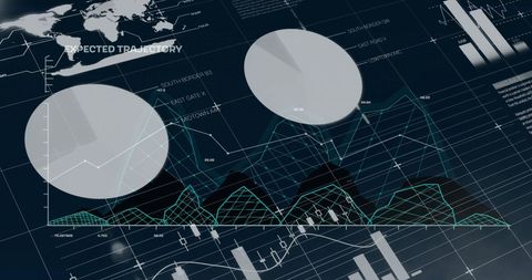 Abstract Data Processing Over Maps and Charts in Digital Interface - Download Free Stock Images Pikwizard.com