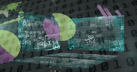 Digital Financial Analysis with Mathematical Formulas and Graphs - Download Free Stock Images Pikwizard.com