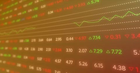Stock Market Data on Green Electronic Display - Download Free Stock Images Pikwizard.com
