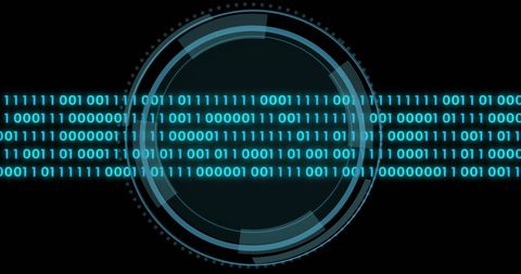 Abstract Binary Data and Digital Focus Frame - Download Free Stock Images Pikwizard.com