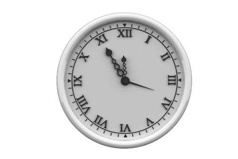 roman numeral clock vector on transparent background - Download Free Stock Videos Pikwizard.com