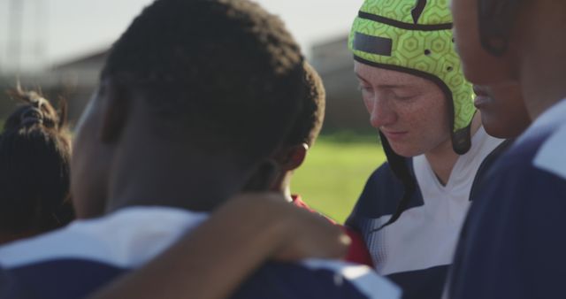 Multiracial Teen Rugby Team Embracing Each Other Before Game - Download Free Stock Images Pikwizard.com