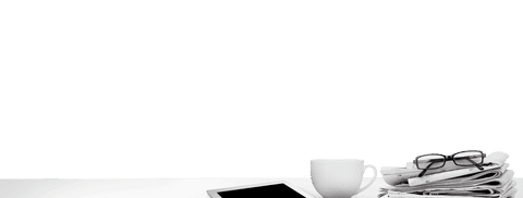 Transparent Desk Setup with Tablet, Newspapers, Mug and Glasses - Download Free Stock Videos Pikwizard.com