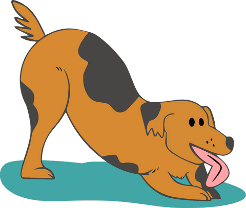 playful cartoon dog in bowing motion on transparent background - Download Free Stock Videos Pikwizard.com