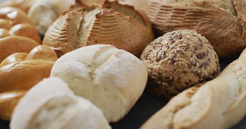 Assortment of Freshly Baked Rustic Bread and Rolls - Download Free Stock Images Pikwizard.com