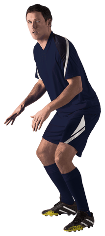 caucasian soccer player ready for action transparent background - Download Free Stock Videos Pikwizard.com