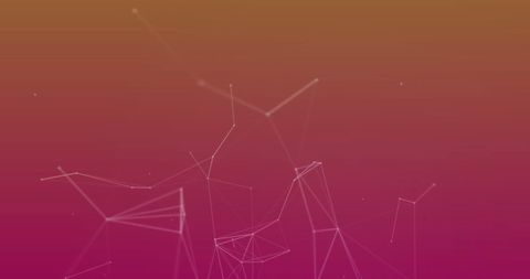Abstract Network of Connections on Pink Gradient Background - Download Free Stock Images Pikwizard.com