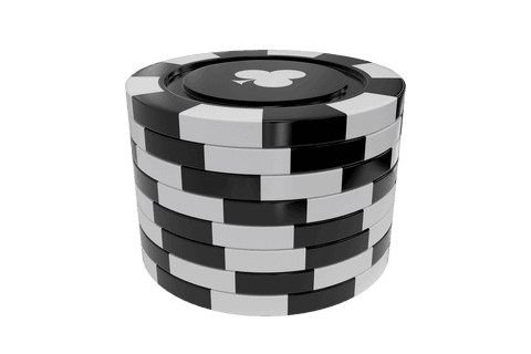 Transparent Stack of Black and White Club Gambling Chips - Download Free Stock Videos Pikwizard.com