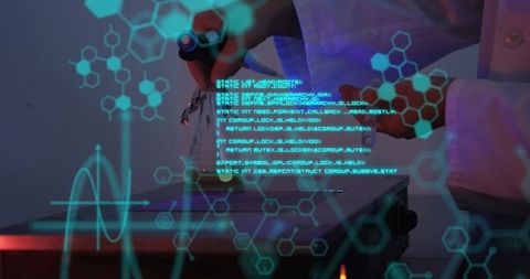 Scientist Handling Digital Chemical Data in Advanced Laboratory - Download Free Stock Images Pikwizard.com