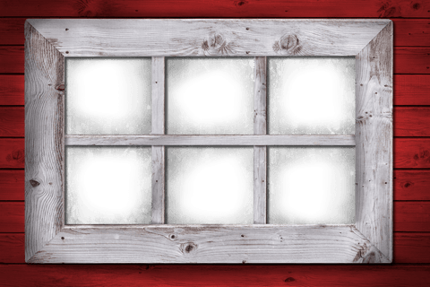 rustic wooden window frame on transparent red background - Download Free Stock Videos Pikwizard.com