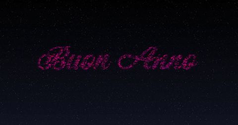 italian new year wishes in glittering pink script and fireworks - Download Free Stock Images Pikwizard.com