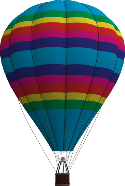 Colorful Striped Hot Air Balloon with Transparent Background - Download Free Stock Videos Pikwizard.com