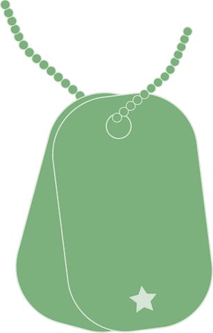 green military dog tags on transparent background illustration - Download Free Stock Videos Pikwizard.com