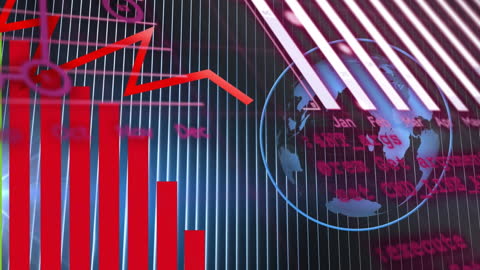 Digital Abstract of Global Financial Analysis and Data Visualization