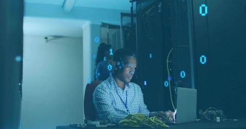 IT Specialist Managing Network Infrastructure in Data Center