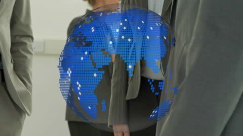 Global Business Network Digital Interface Concept